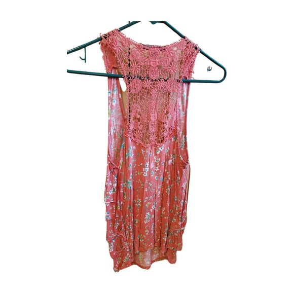 Lauren Conrad Coral Shutter Tank Top Size M - Picture 5 of 8